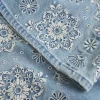 Ultra Low-Rise Light Wash Floral Embroidery Flare Jeans