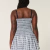 V-Neck Bubble Mini Dress