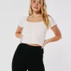 Waffle Button-Down Tee