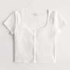 Waffle Button-Down Tee