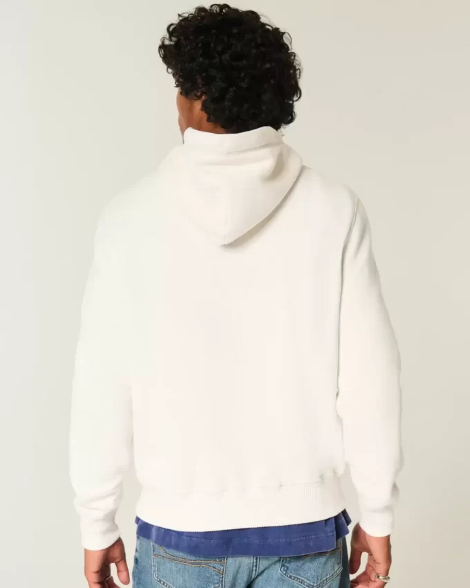 Waffle-Lined Laguna Graphic Surf Crew Graphic Hoodie