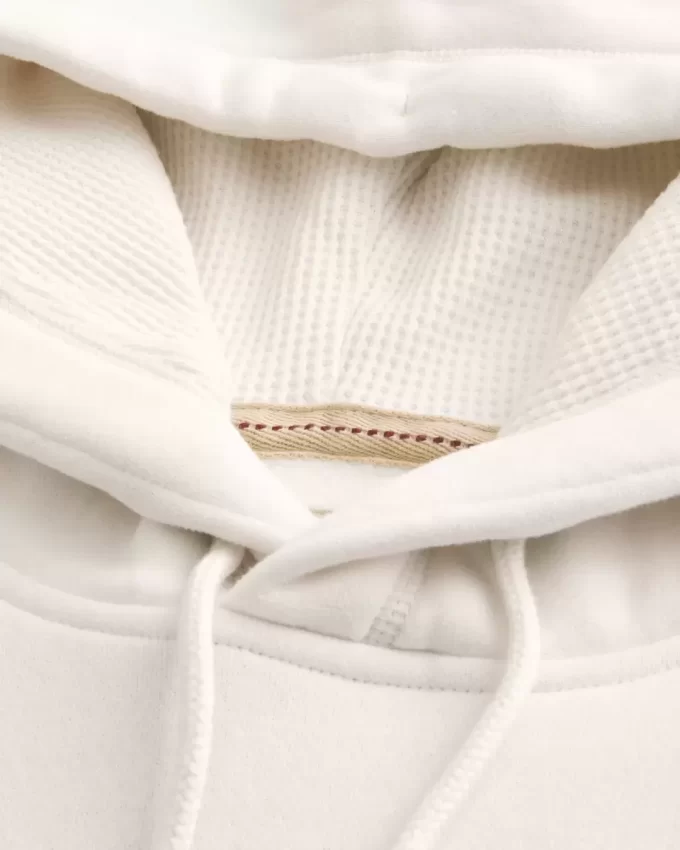 Waffle-Lined Laguna Graphic Surf Crew Graphic Hoodie