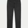 Washed Black Athletic Skinny Jeans