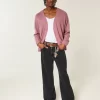Washed Black Baggy Bootcut Jeans