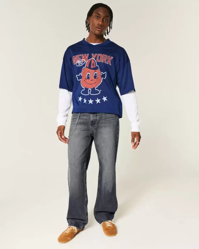 Washed Black Baggy Jeans