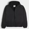 Washed Black Denim Skater Jacket