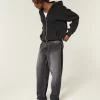 Washed Black Logo Graphic Skater Baggy Jeans