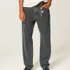 Washed Black Loose Jeans