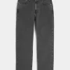 Washed Black Loose Jeans