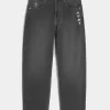 Washed Black Playing Card Joker Graphic Skater Baggy Jeans