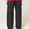 Washed Black Skater Baggy Jeans