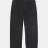 Washed Black Skater Baggy Jeans