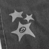 Washed Black Star Graphic Baggy Jeans