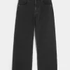 Washed Black Star Graphic Super Baggy Jeans
