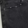 Washed Black Studded Baggy Jeans