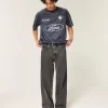 Washed Black Super Baggy Jeans