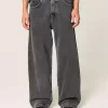 Washed Black Super Baggy Jeans