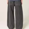 Washed Black Super Baggy Jeans