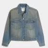 Washed Denim Trucker Jacket Washed Denim Trucker Jacket