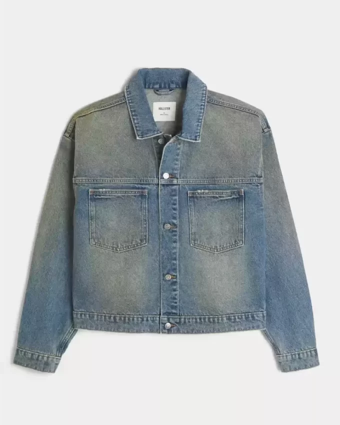 Washed Denim Trucker Jacket Washed Denim Trucker Jacket