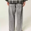 Washed Gray Skater Baggy Jeans
