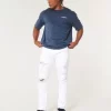 White Athletic Skinny Jeans
