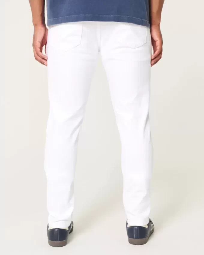 White Athletic Skinny Jeans