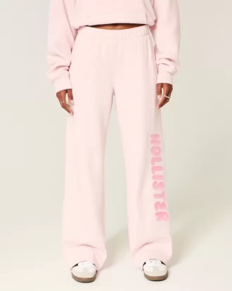 Wide-Leg Logo Sweatpants