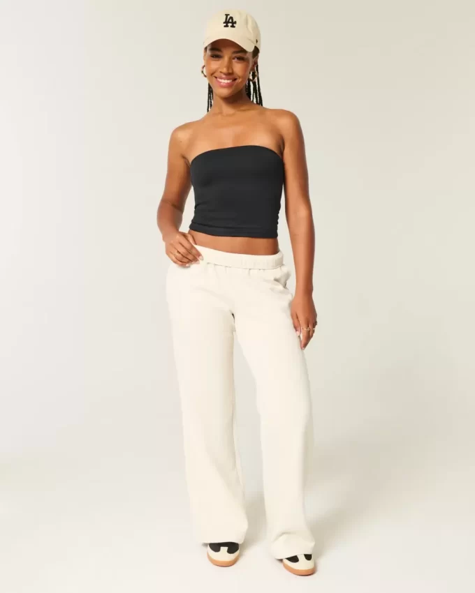 Wide-Leg Sweatpants