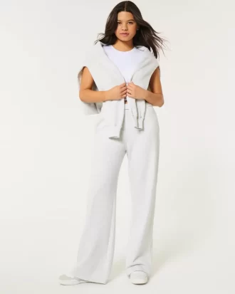 Wide-Leg Sweatpants