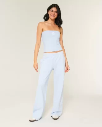 Wide-Leg Sweatpants