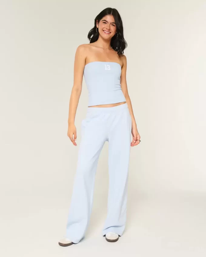 Wide-Leg Sweatpants