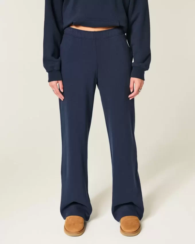 Wide-Leg Sweatpants