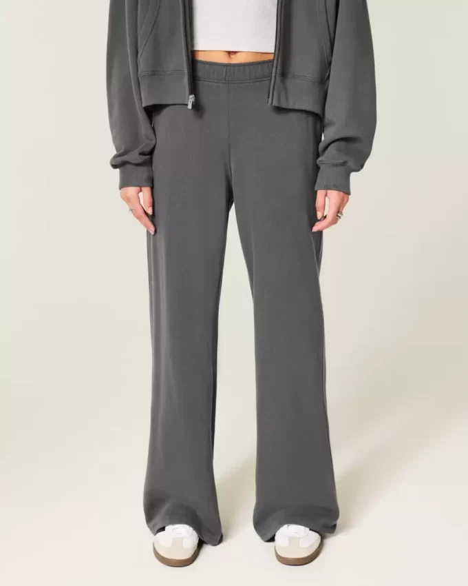 Wide-Leg Sweatpants