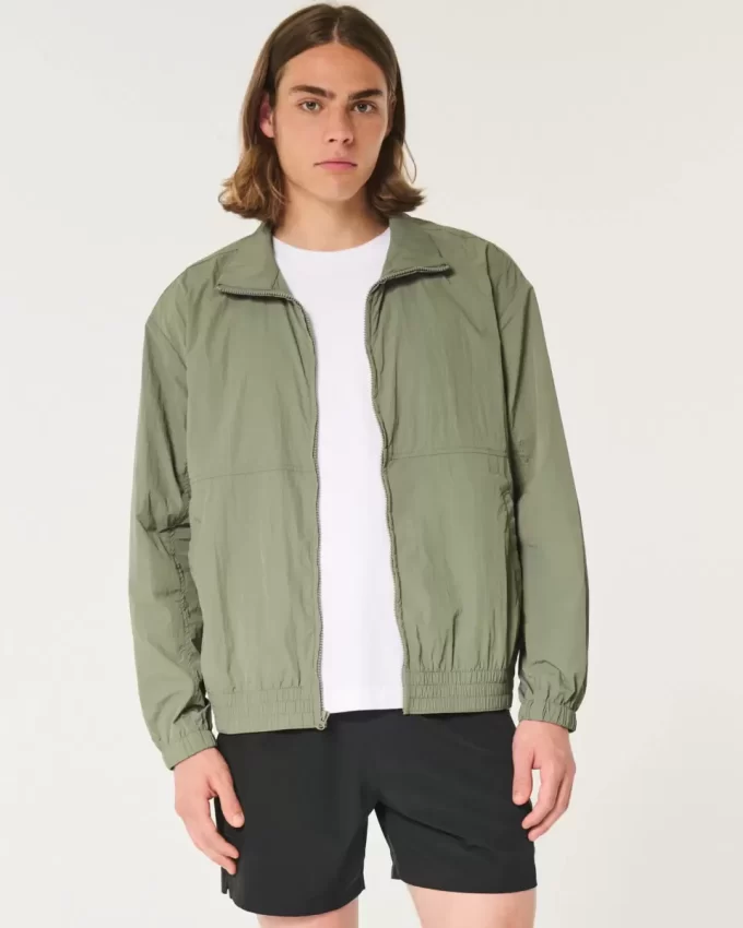Zip-Up Nylon Jacket