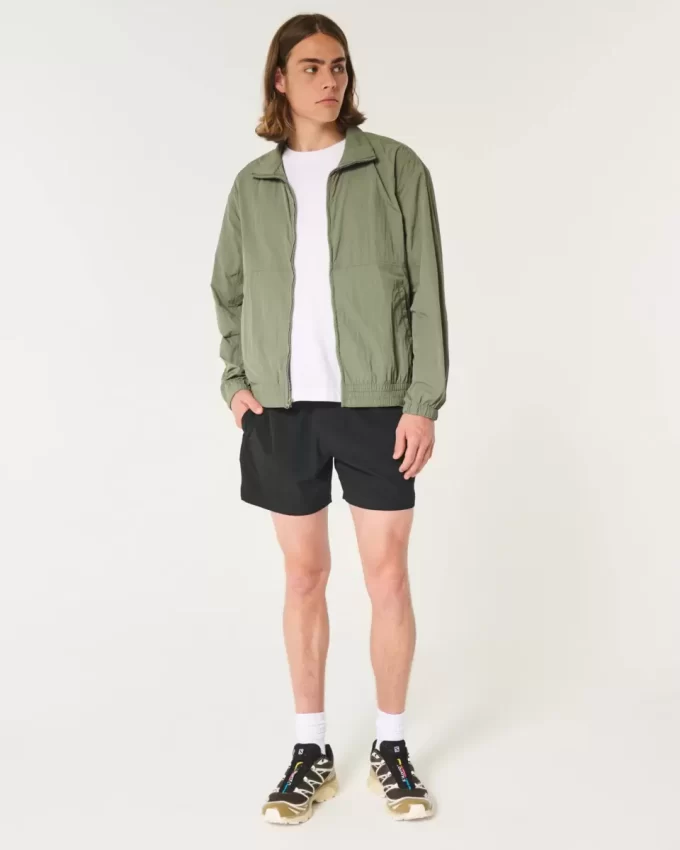 Zip-Up Nylon Jacket