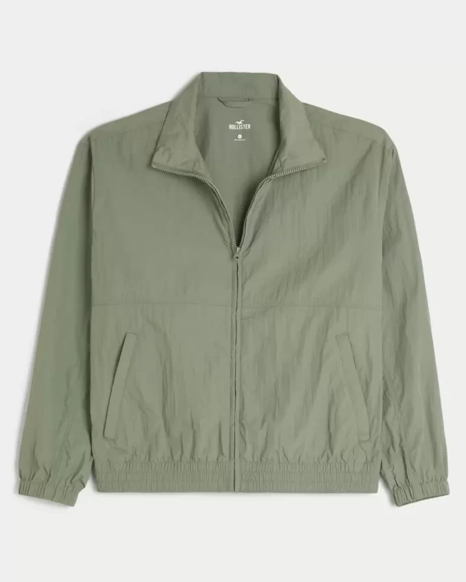 Zip-Up Nylon Jacket