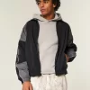 Zip-Up Windbreaker Jacket