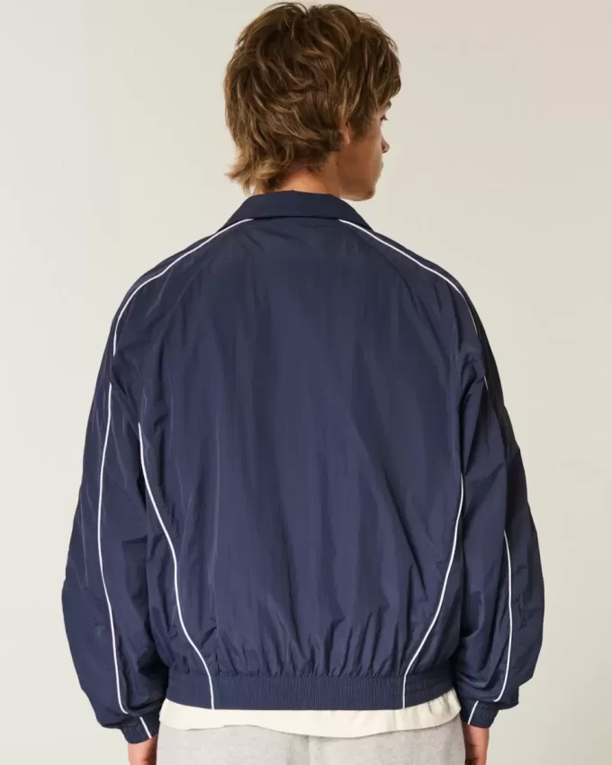 Zip-Up Windbreaker Jacket