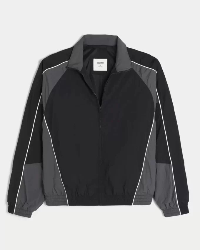 Zip-Up Windbreaker Jacket