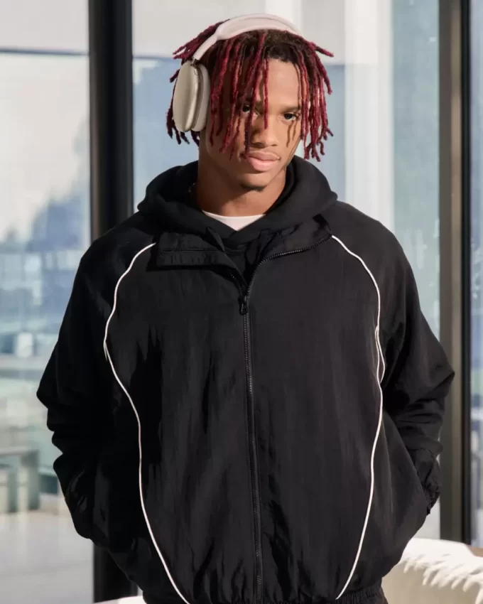 Zip-Up Windbreaker Jacket